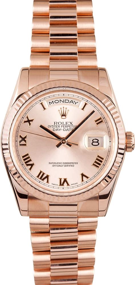 Rolex rose gold crown